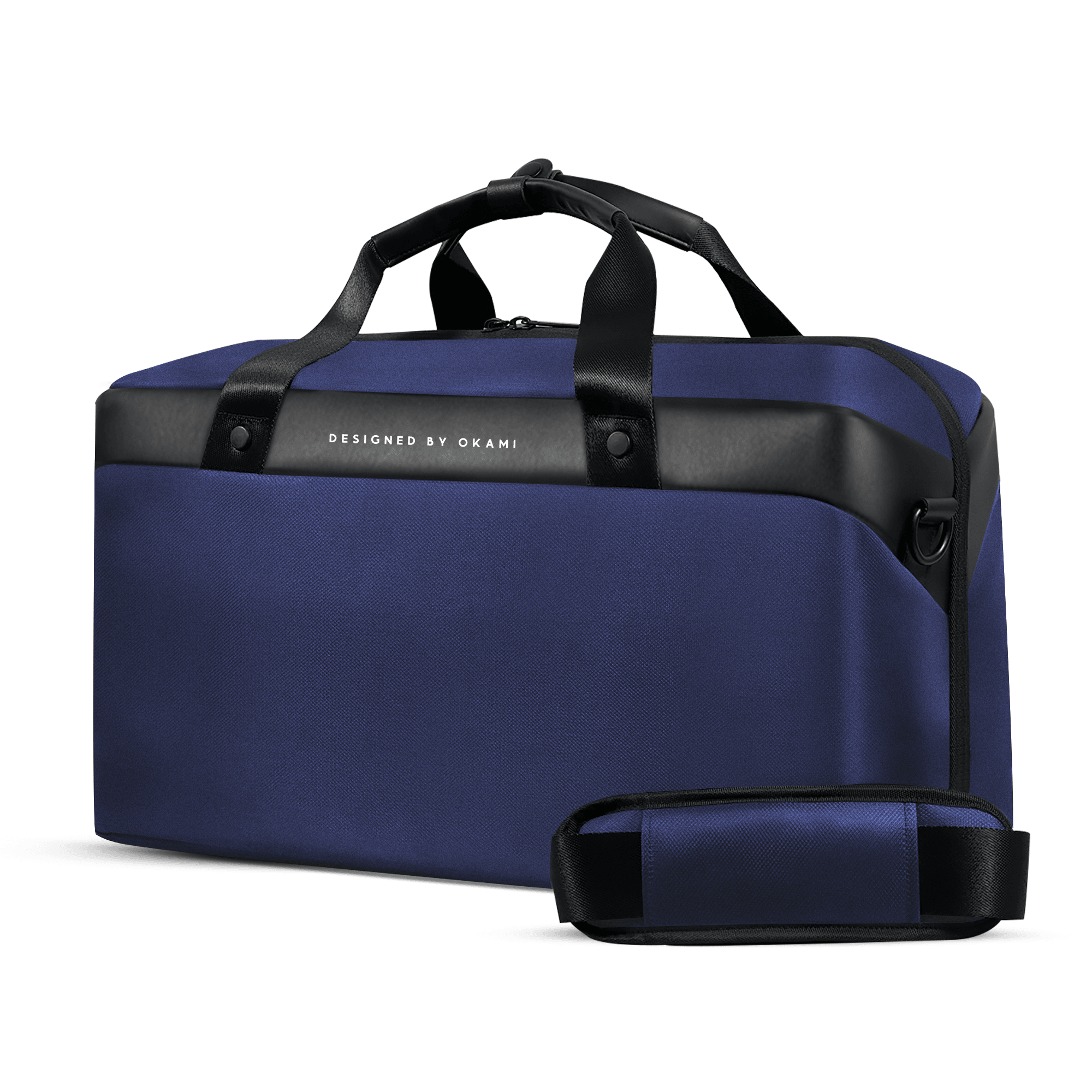 Omnipack Duffle Bag 35 Litres| Gym and Travel Bag with Detachable Strap | Weekender Travel Bag with Built-In Laptop and Tablet Compartment | Cabin Bag with Trolley Sleeve (Osaka Blue) - OKAMI