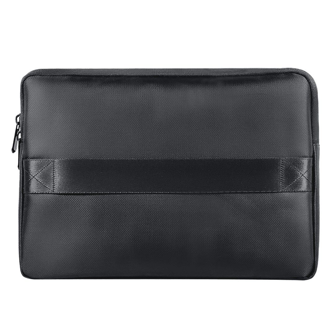ZenPack Laptop Sleeve X Folio for MacBook & Laptops up to 14 Inches with Scratch-Proof Lining (Obsidian Black) - OKAMI