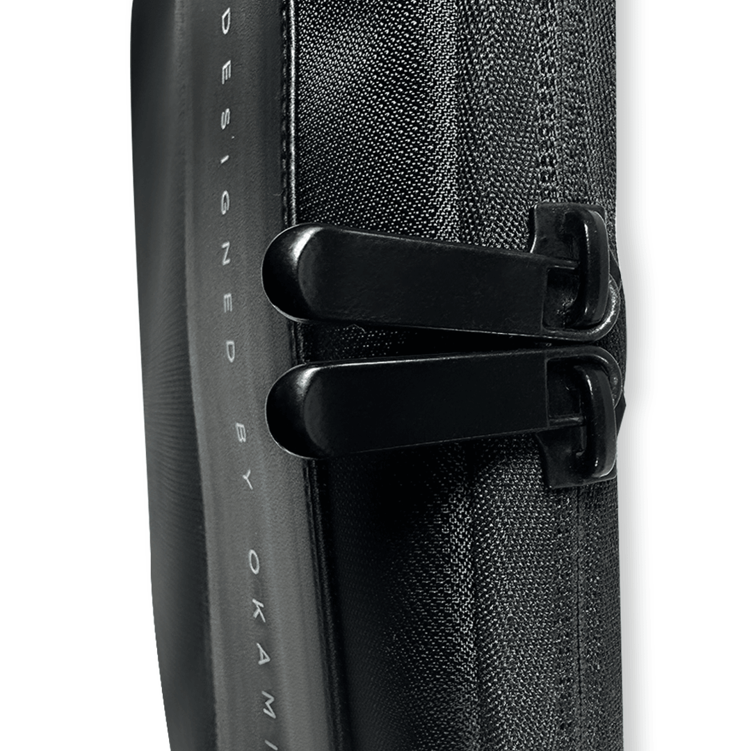 ZenPack Laptop Sleeve X Folio for MacBook & Laptops up to 14 Inches with Scratch-Proof Lining (Obsidian Black) - OKAMI