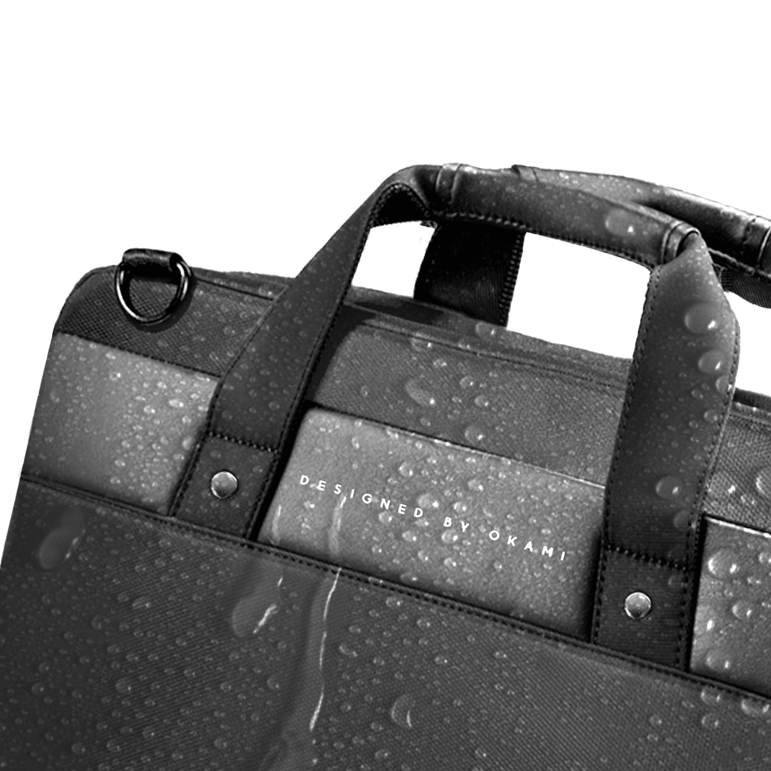 ZenPack Classic Laptop Messenger Bag X Briefcase for Laptops up to 15.6 inches with Advanced Organizer (Obsidian Black) - OKAMI