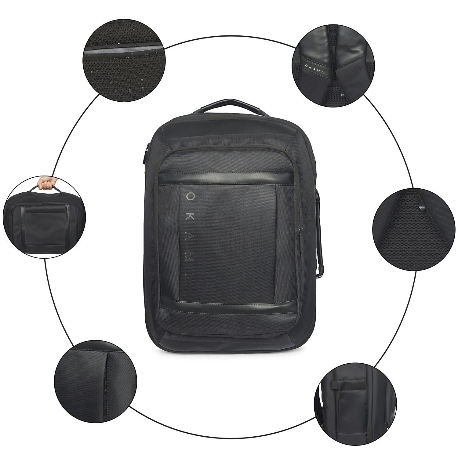 Overnighter Laptop Backpack – 30L Travel-Ready, Water-Resistant, USB Charging, Fits 15.6" Laptops