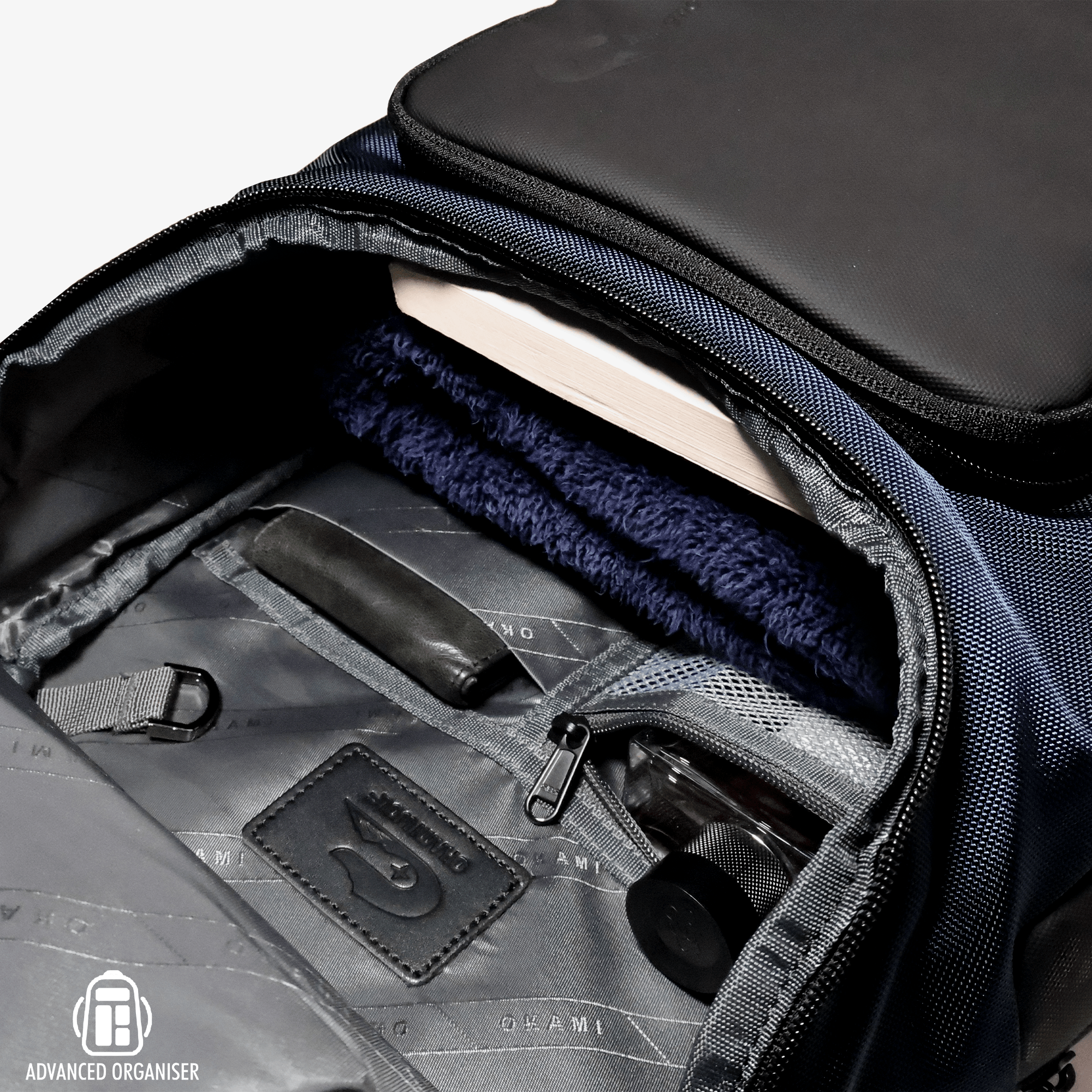 Nomad Laptop Backpack for Laptops up to 15.6" with Integrated Dual USB PD 3.0 Type-C Fast-Charging Upto 35 Watts (Osaka Blue) - OKAMI