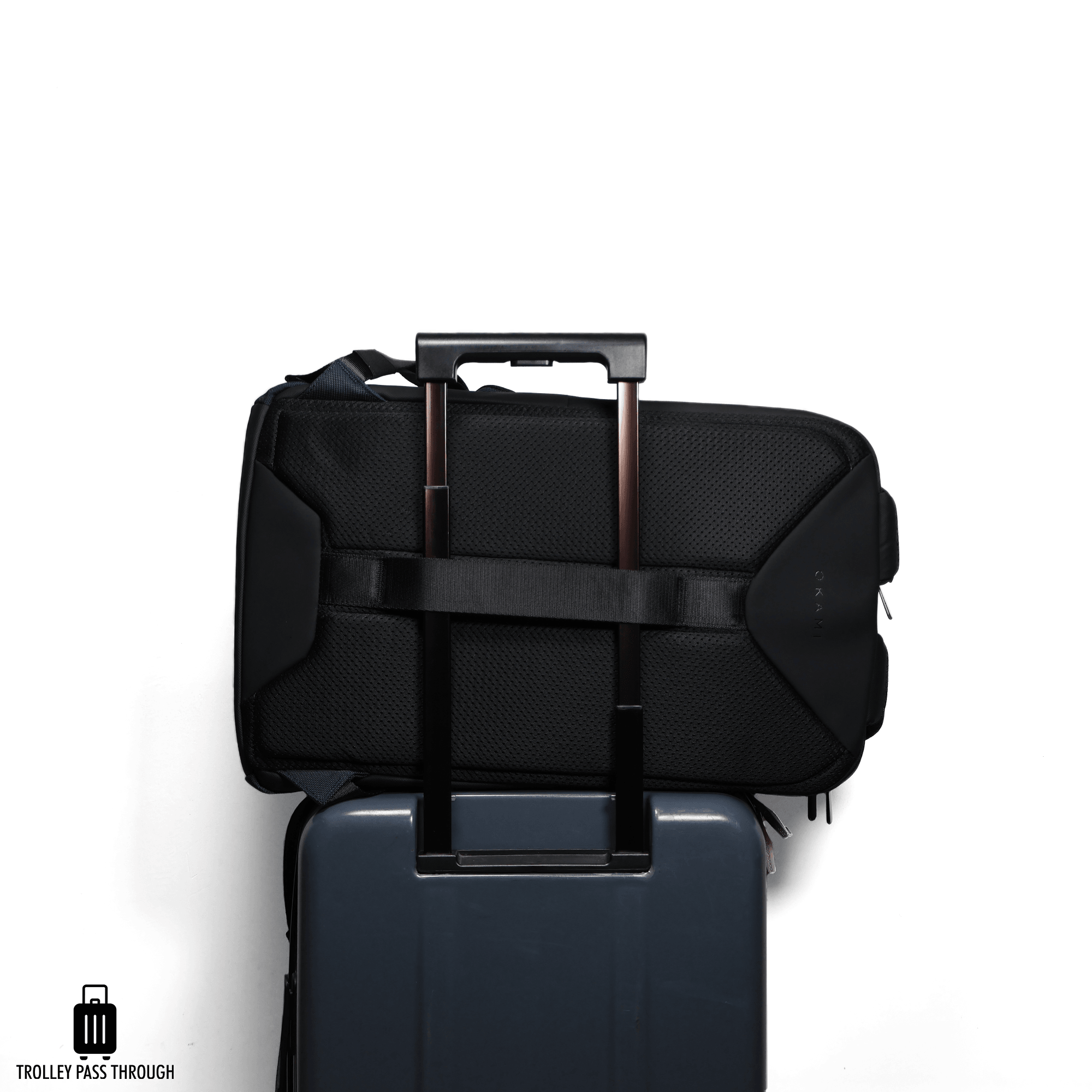 Nomad Laptop Backpack for Laptops up to 15.6" with Integrated Dual USB PD 3.0 Type-C Fast-Charging Upto 35 Watts (Osaka Blue) - OKAMI