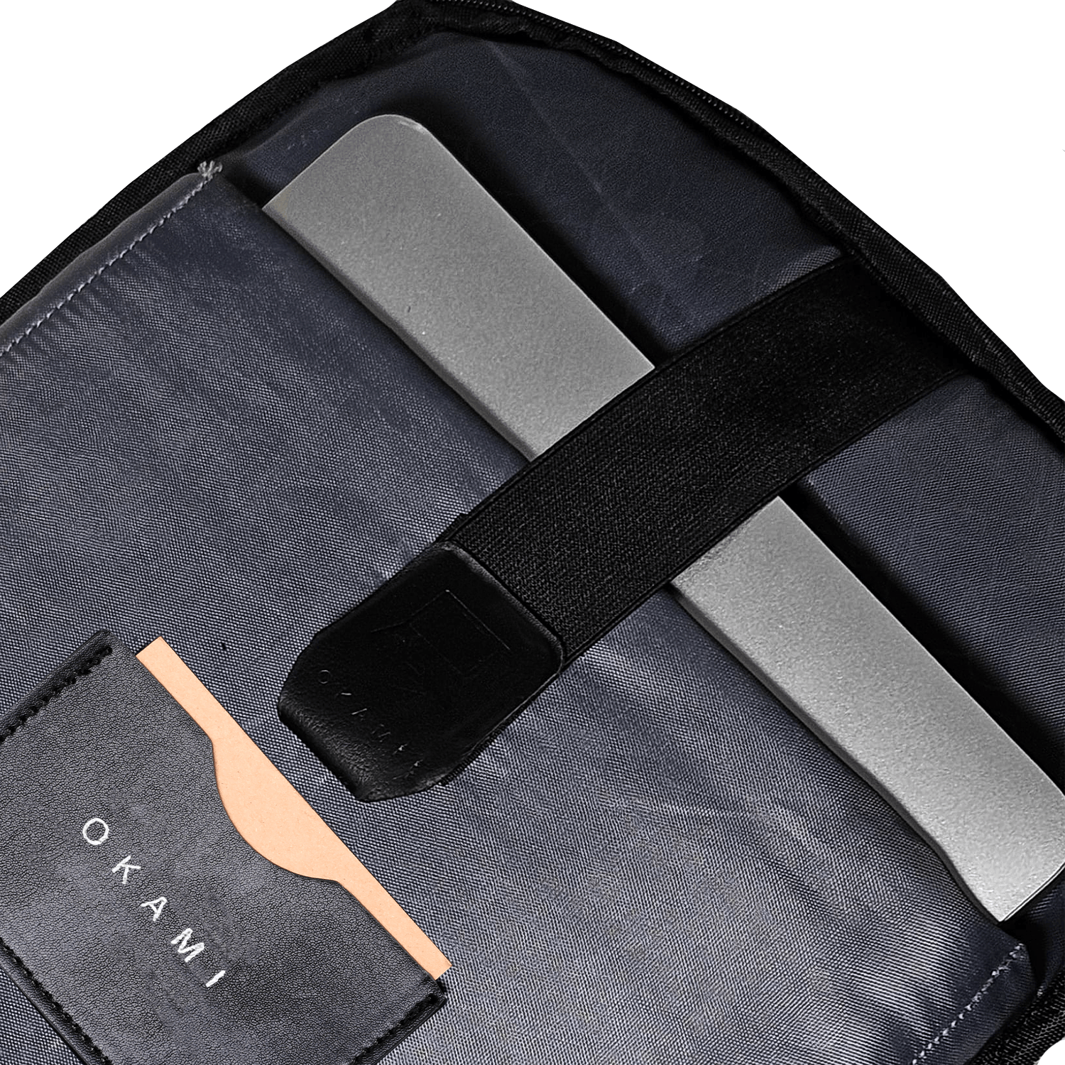 GoPack Classic Anti-Theft Laptop Backpack for Laptops up to 15.6 inches with Tech Organizer (Black) - OKAMI