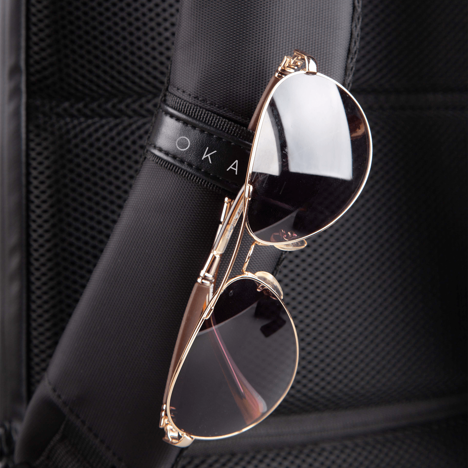 GoPack Classic Anti-Theft Laptop Backpack for Laptops up to 15.6 inches with Tech Organizer (Black) - OKAMI