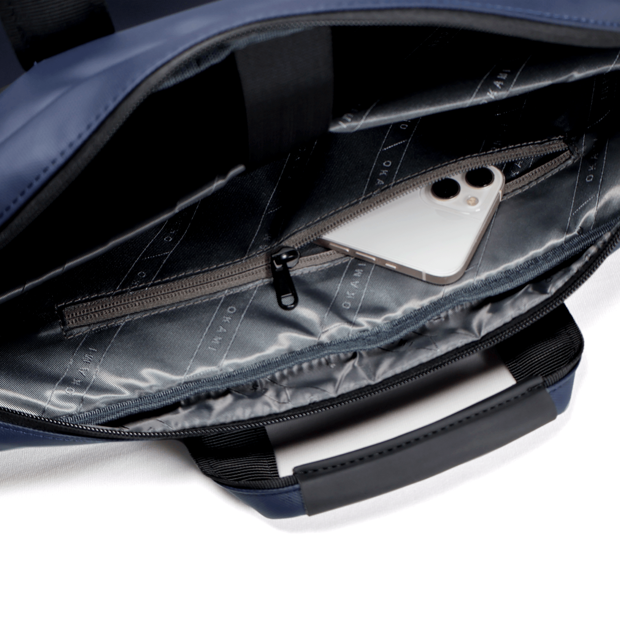 Zenpack Cargo Laptop Messenger Bag X Briefcase - DUAL USB with Type-C Port for Fast-Charging for Laptops up to 15.6 inches (Osaka Blue) - OKAMI