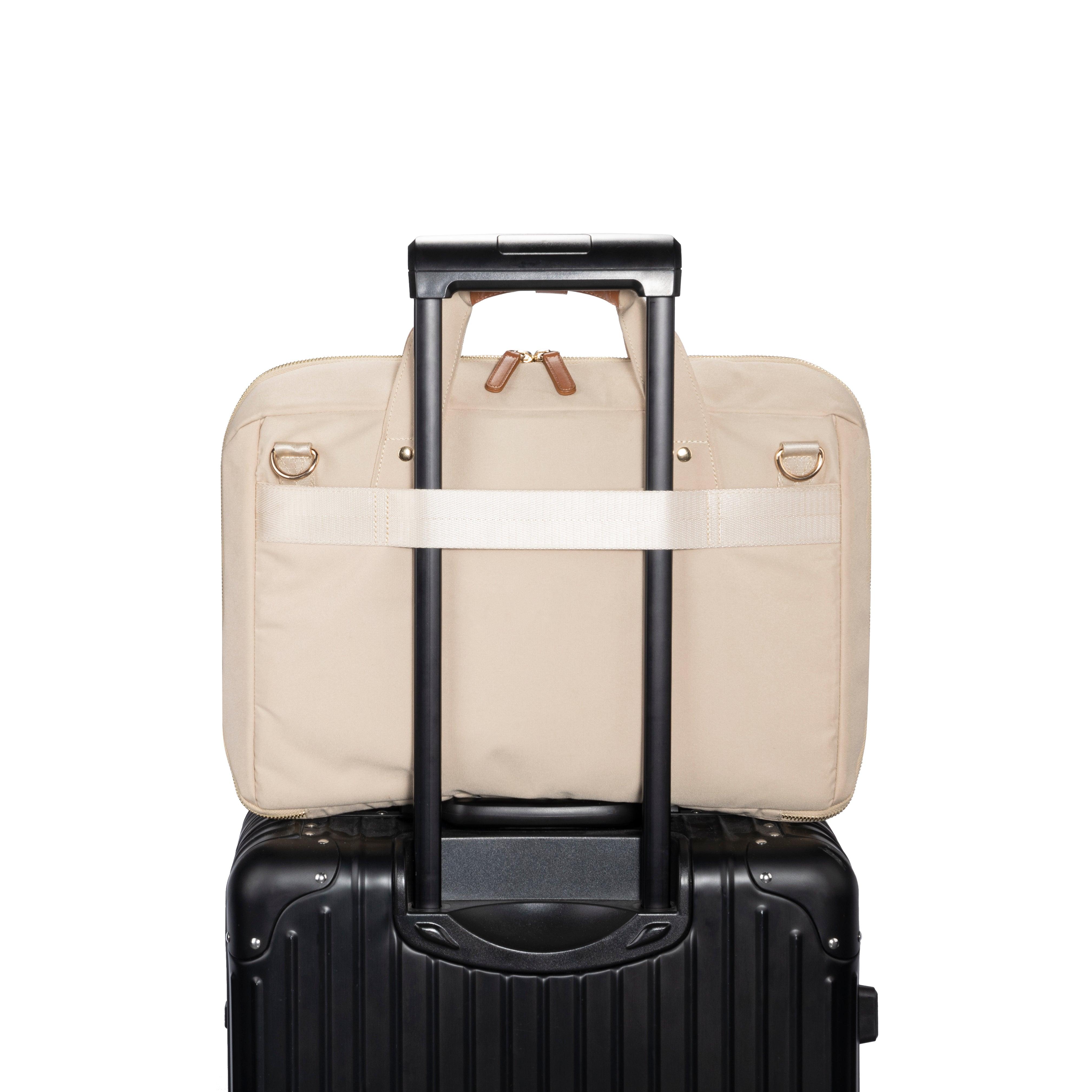 ZenPack LITE Laptop Messenger Bag X Briefcase with USB Fast-Charging for Laptops up to 15.6 inches (Beige) - OKAMI