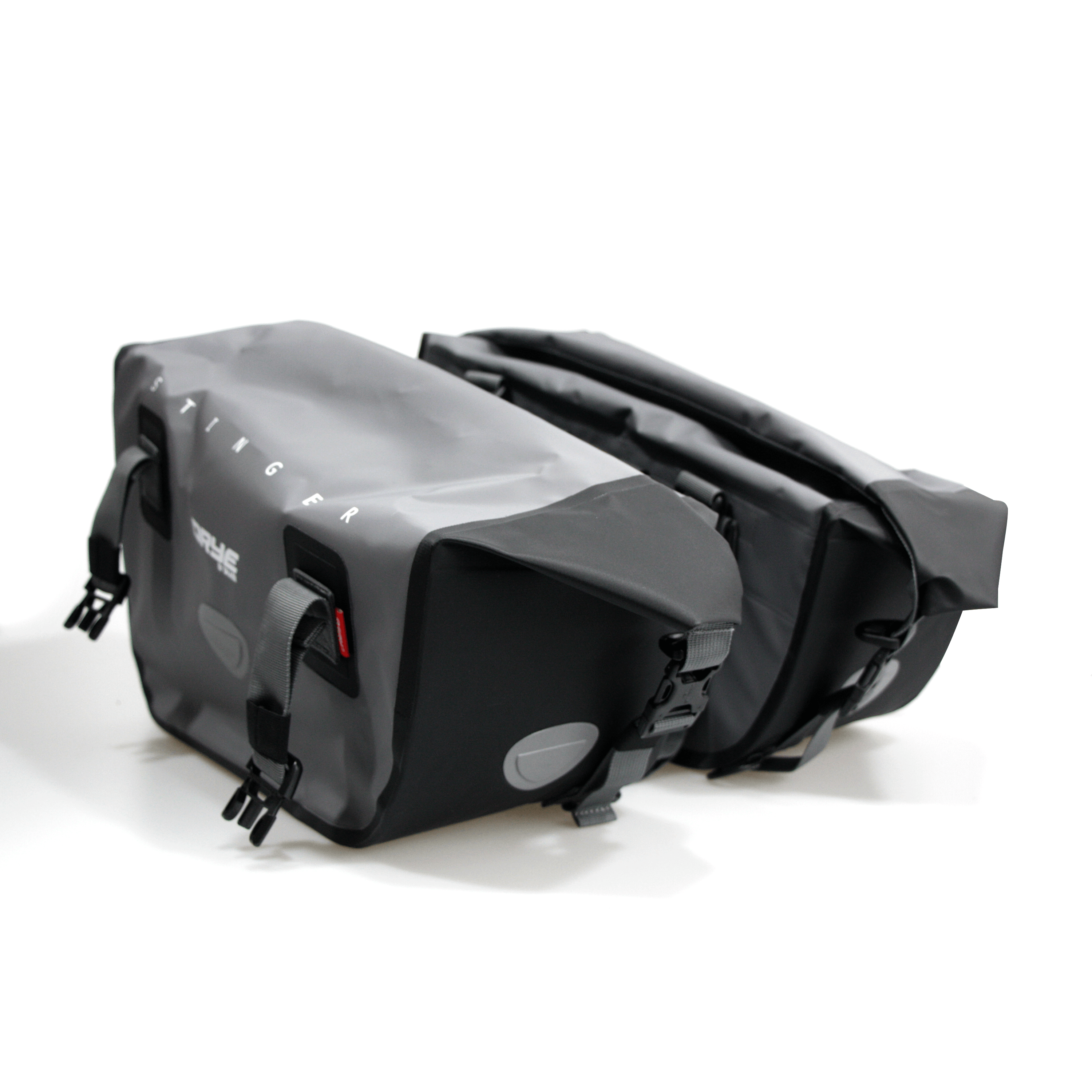 DRYE Stinger Waterproof Motorcycle Saddle Bag 40 Litres (Grey) - OKAMI
