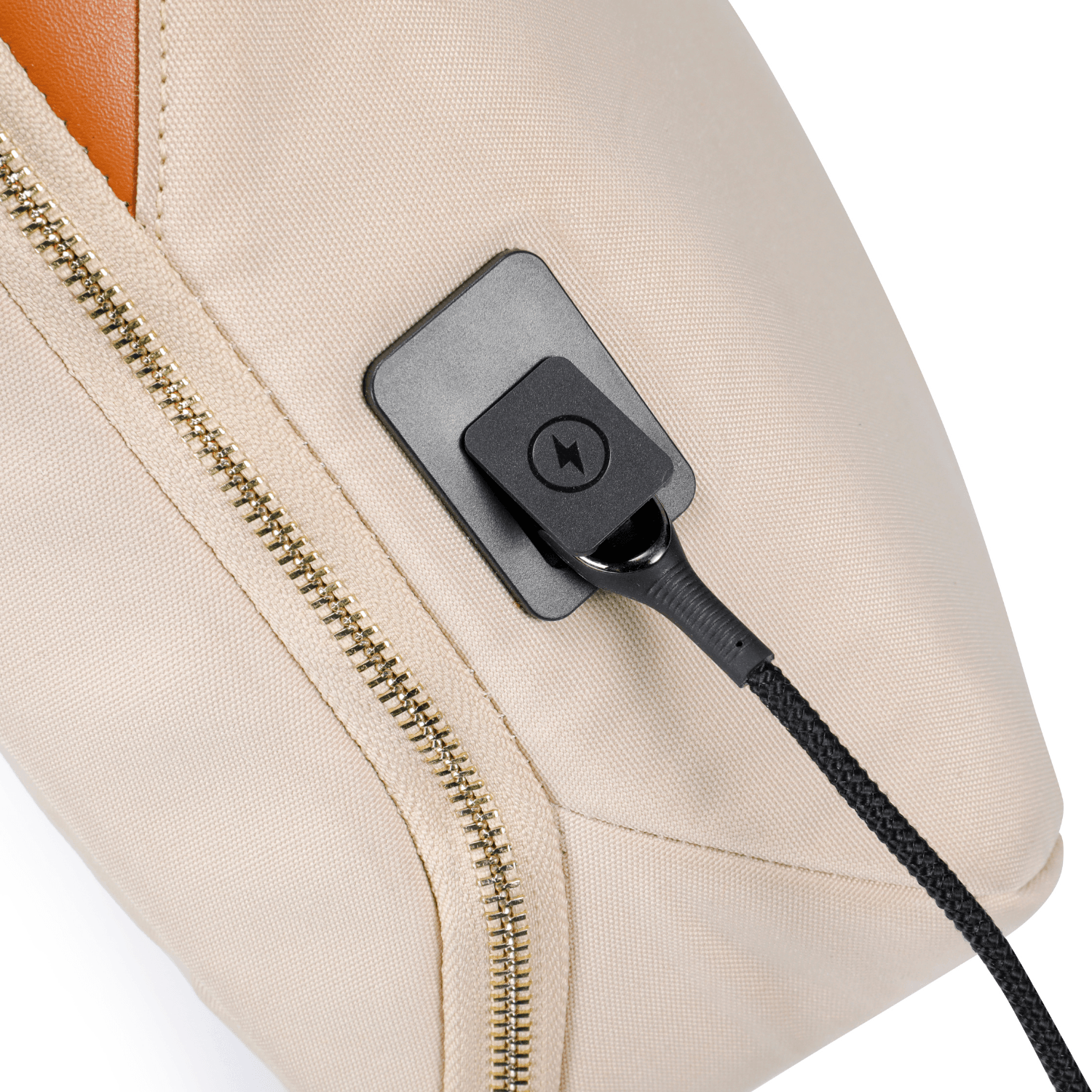 ZenPack LITE Laptop Messenger Bag X Briefcase with USB Fast-Charging for Laptops up to 15.6 inches (Beige) - OKAMI