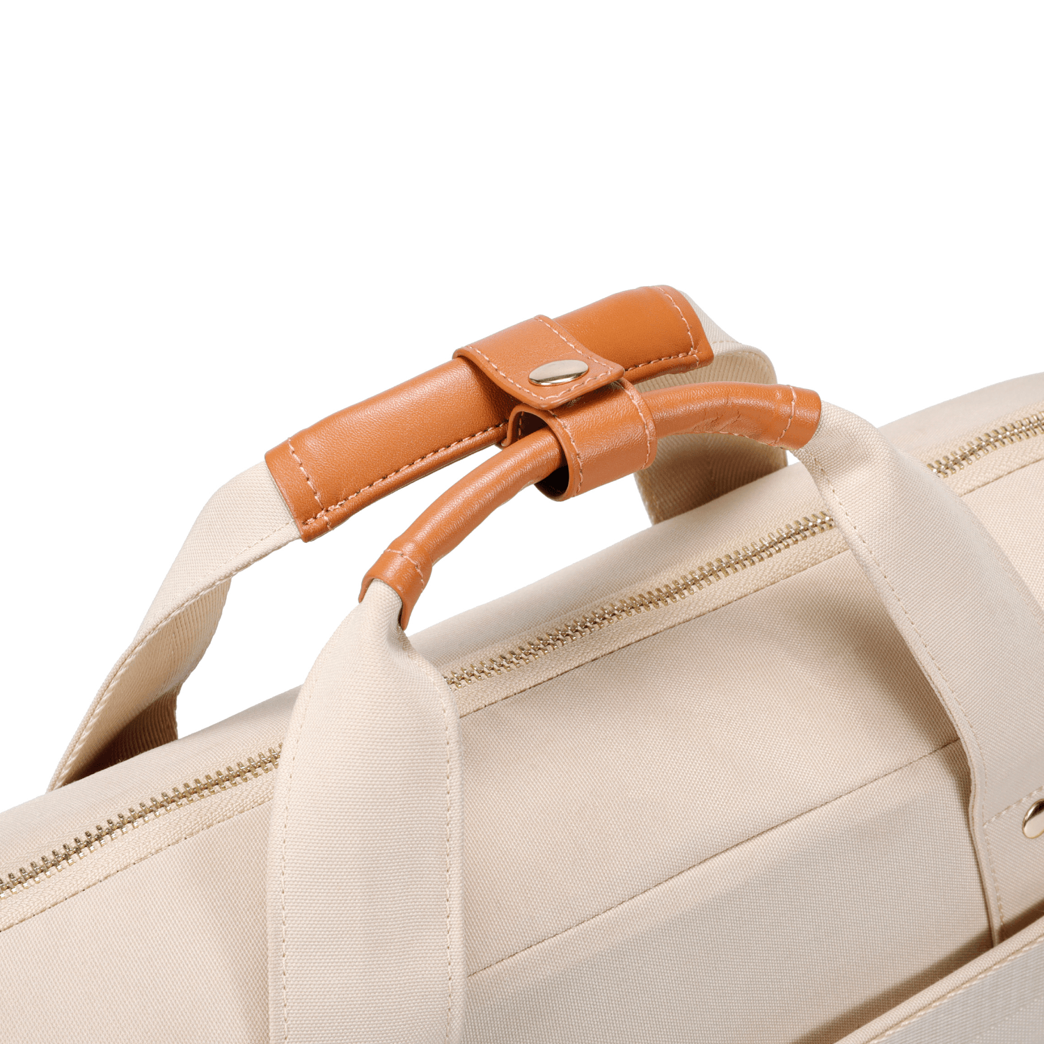 ZenPack LITE Laptop Messenger Bag X Briefcase with USB Fast-Charging for Laptops up to 15.6 inches (Beige) - OKAMI