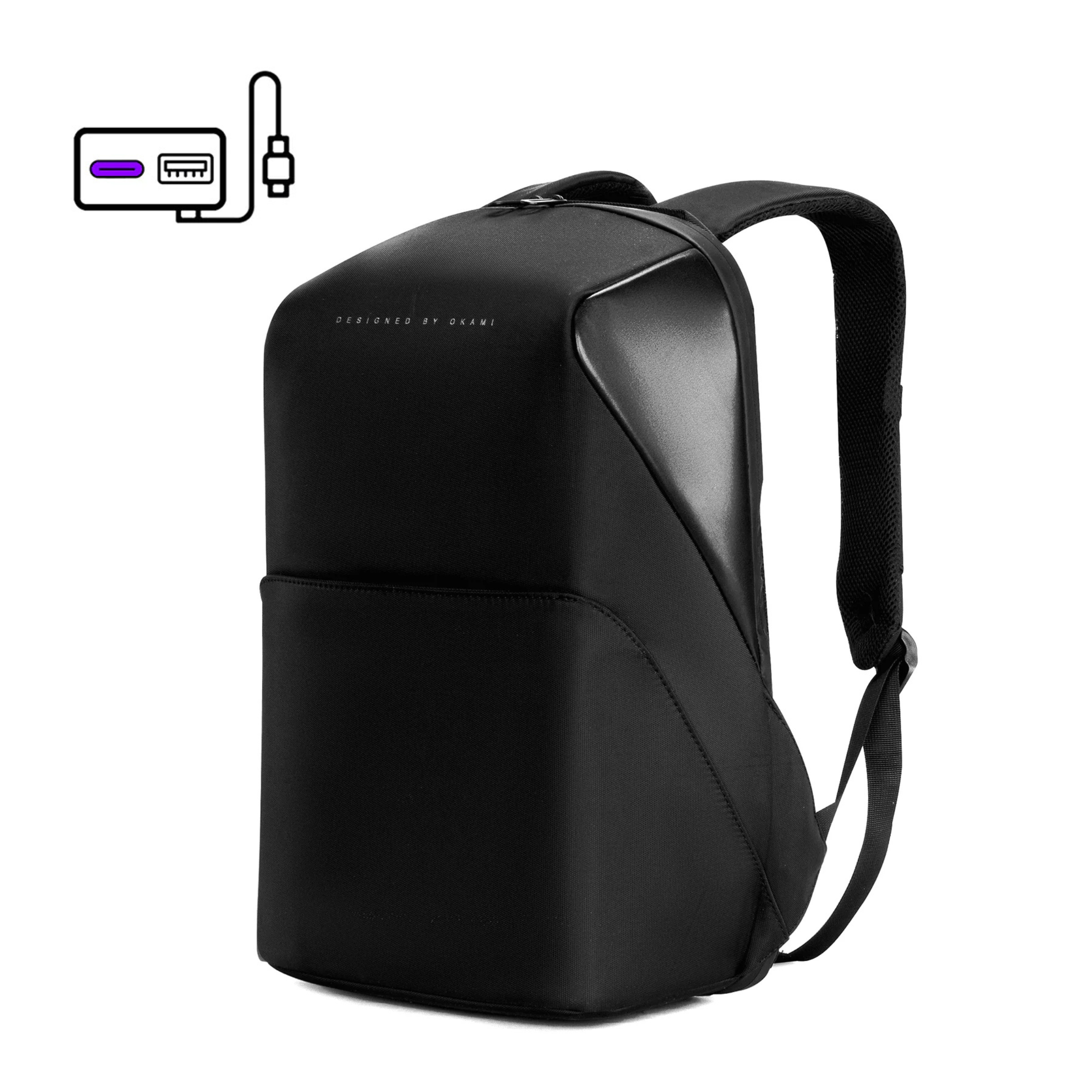 GoPack LUXE Anti-Theft Laptop Backpack with USB Fast-Charging for Laptops up to 15.6 inches