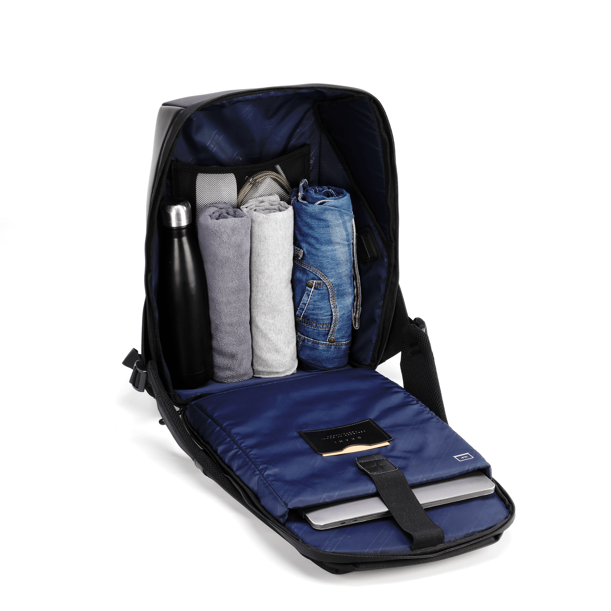 GoPack LUXE Anti-Theft Laptop Backpack with USB Fast-Charging for Laptops up to 15.6 inches - OKAMI