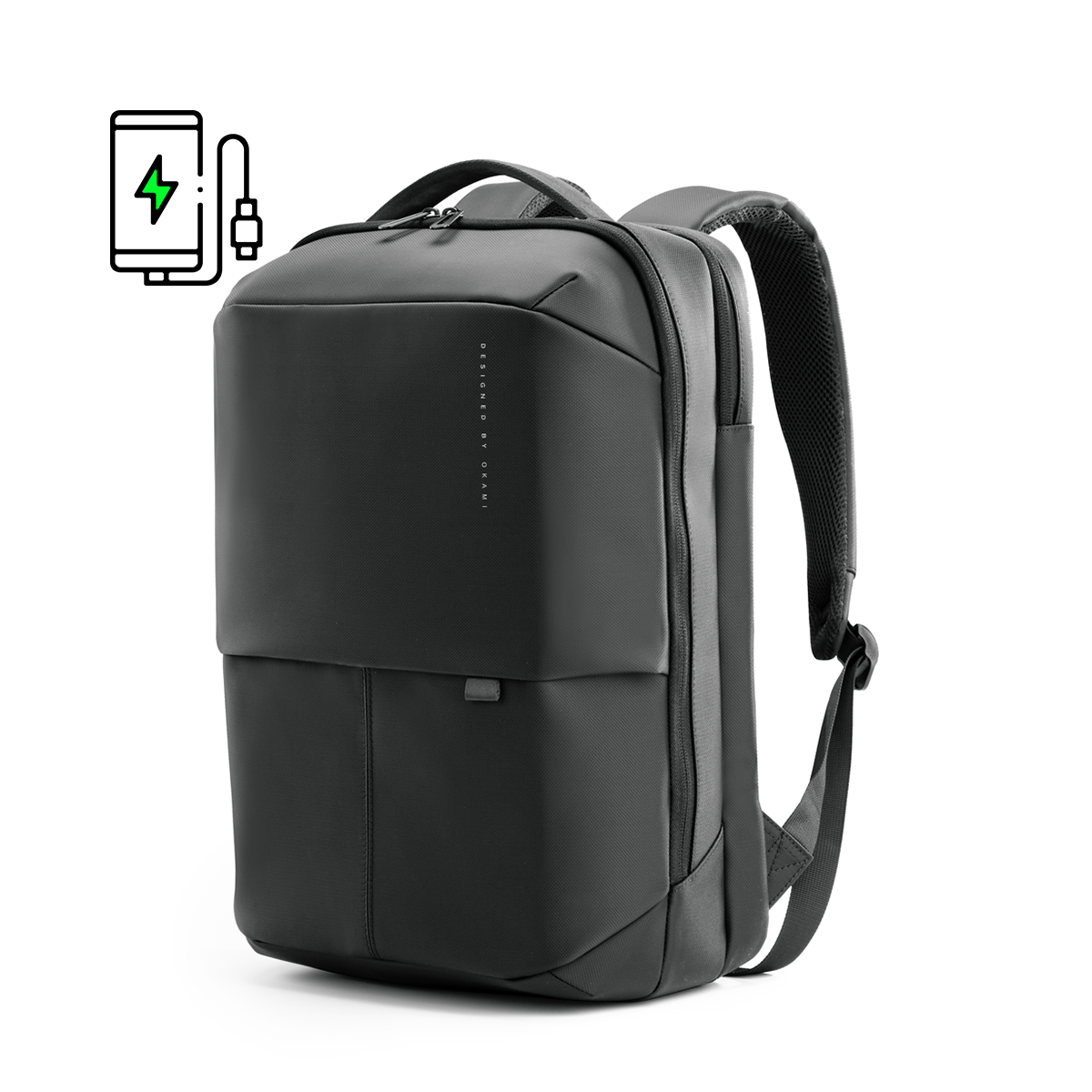 GoPack 'City' USB Laptop Backpack with USB Fast-Charging
