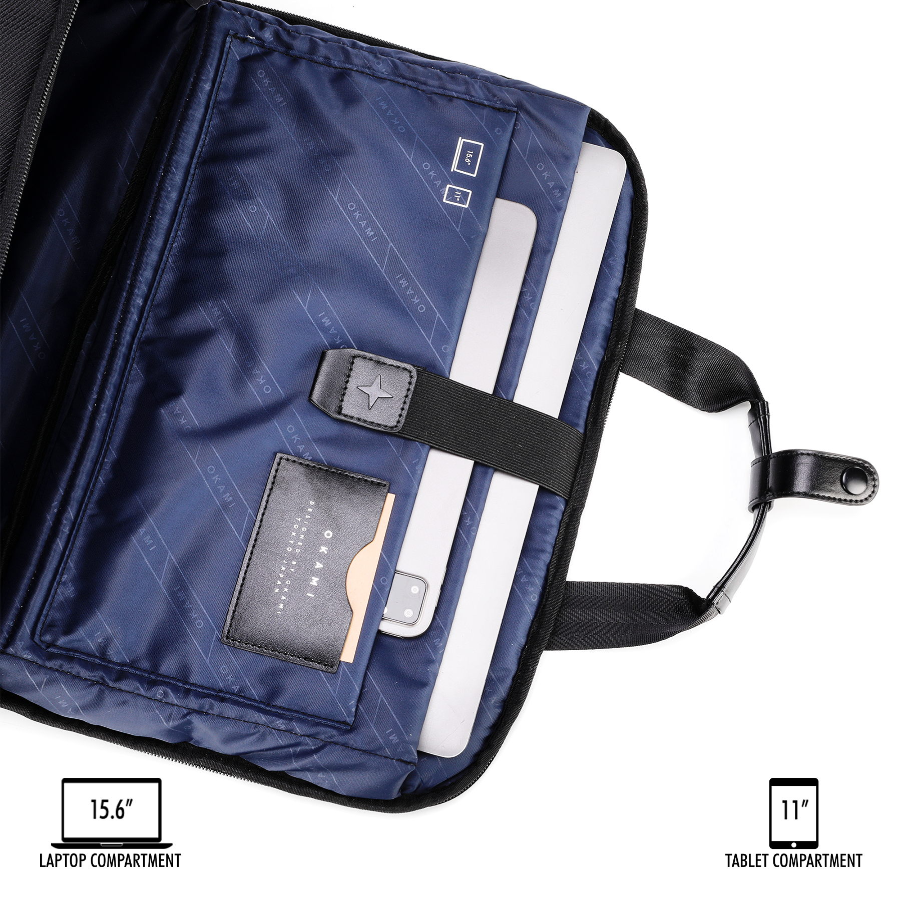 ZenPack LUXE Laptop Messenger Bag X Briefcase with USB Fast-Charging | RFID Safe Advanced Organiser