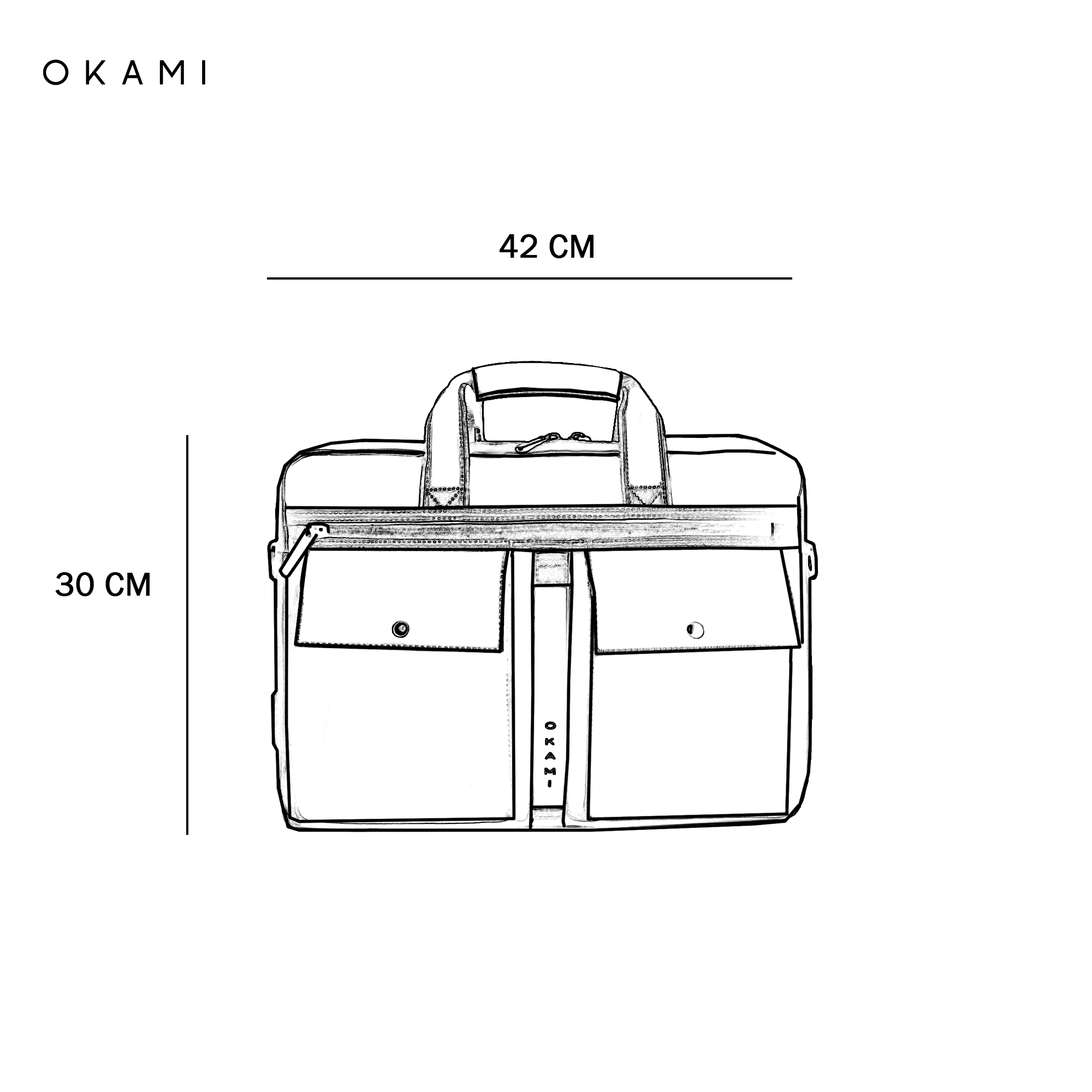 Okami Zenpack Cargo Laptop Messenger Bag X Briefcase with USB Fast-Charging (Osaka Blue)