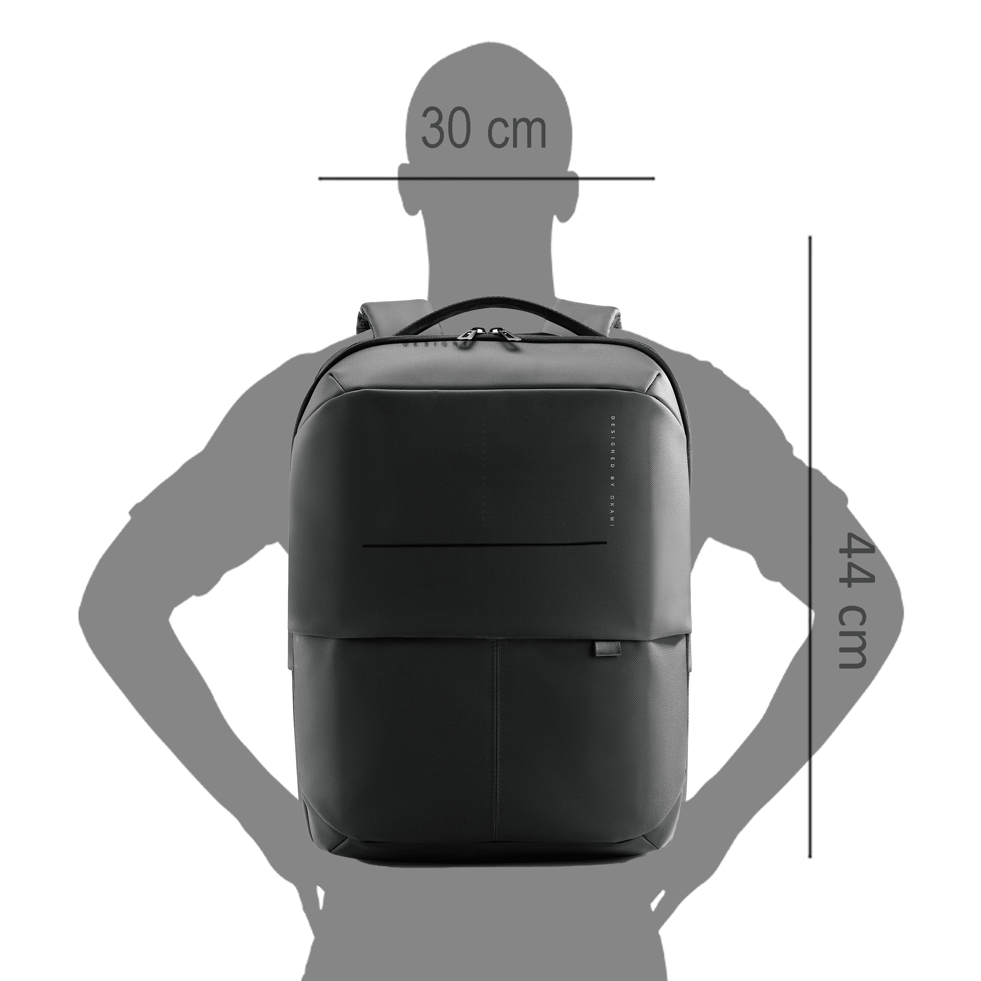GoPack 'City' USB Laptop Backpack with USB Fast-Charging - OKAMI