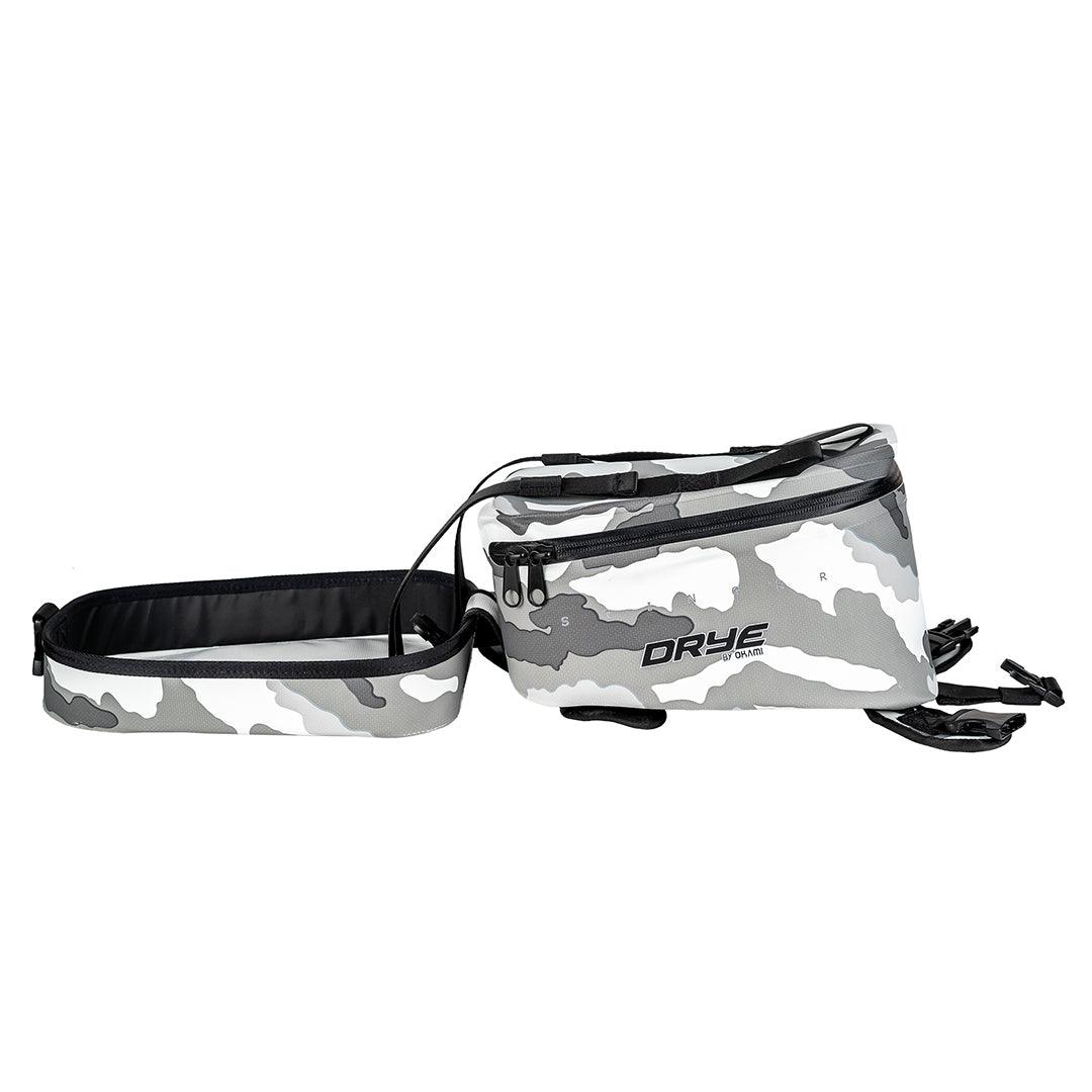 Stinger Waterproof Motorcycle Tank Bag 6 Litres (Arctic Camo) - OKAMI