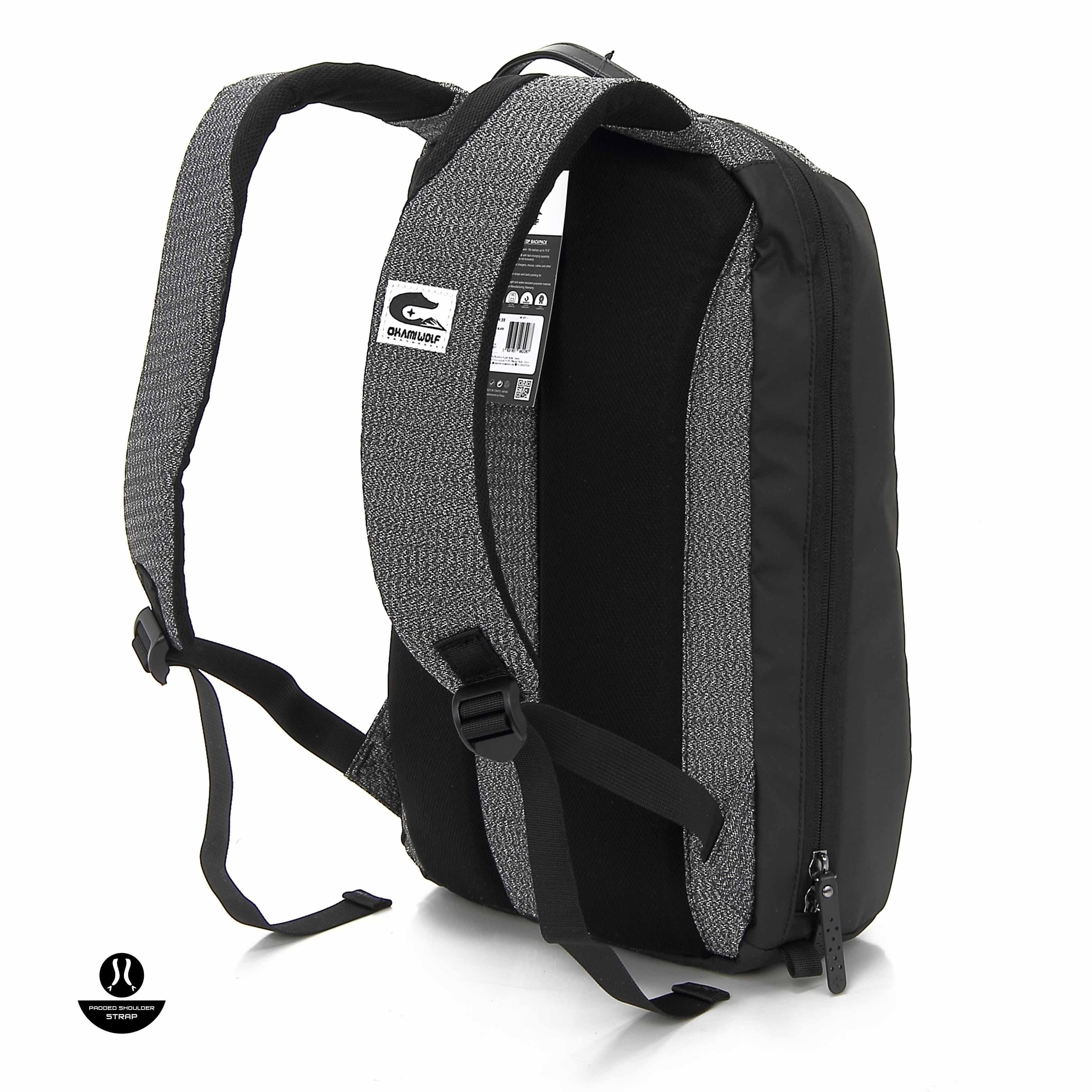 Urban Slate Laptop Backpack with USB Fast-Charging